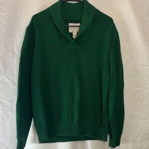 St. John’s Bay Green Dadcore 100% Cotton Shawl Collar Sweater | Men’s XL